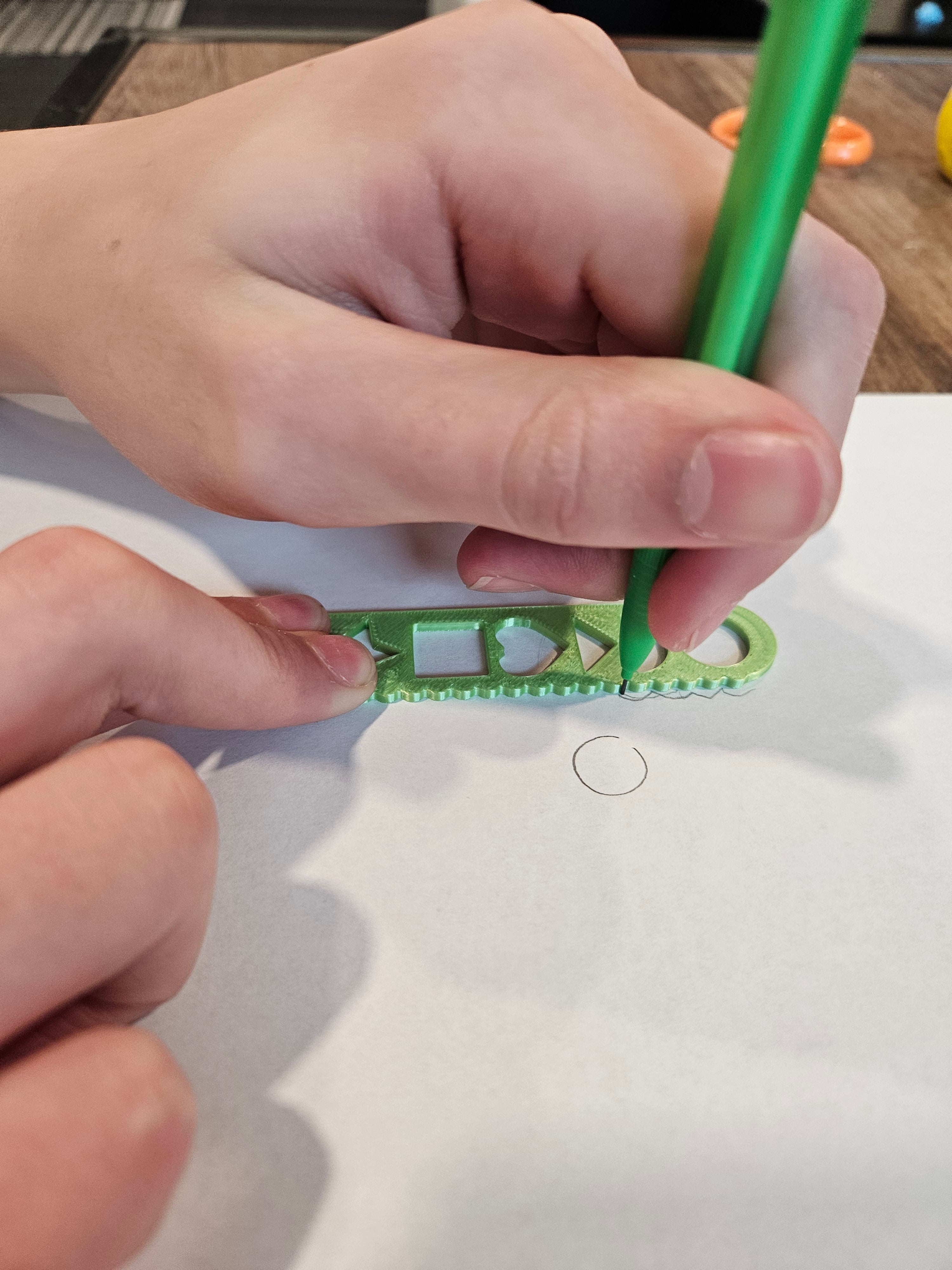 Drawing Stencil With Shapes