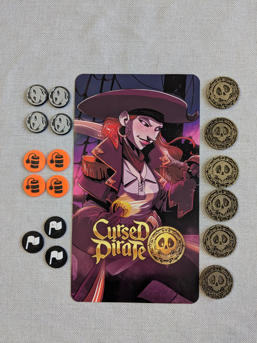 Cursed Pirate Tokens - Dice Throne