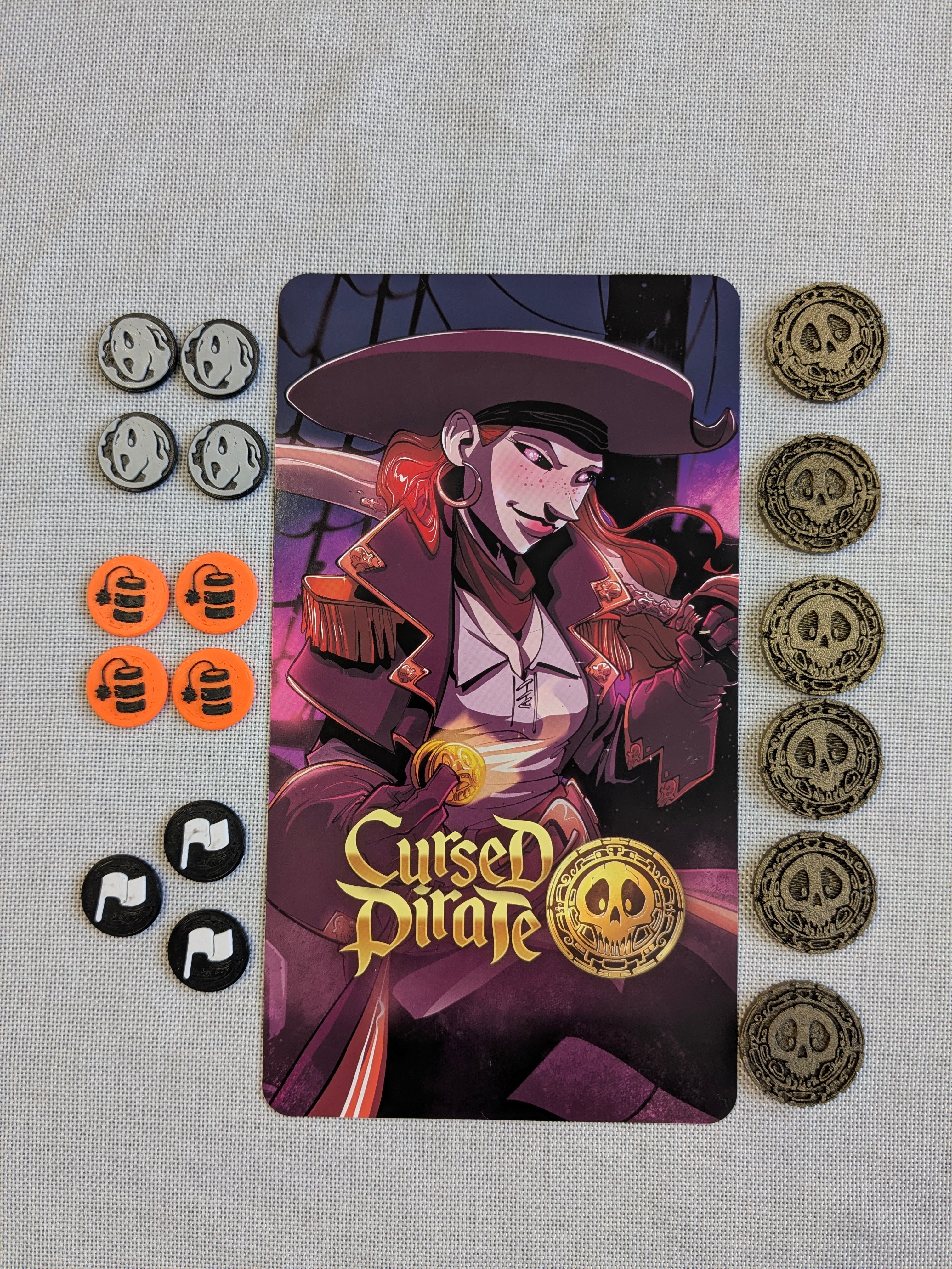 Cursed Pirate Tokens - Dice Throne