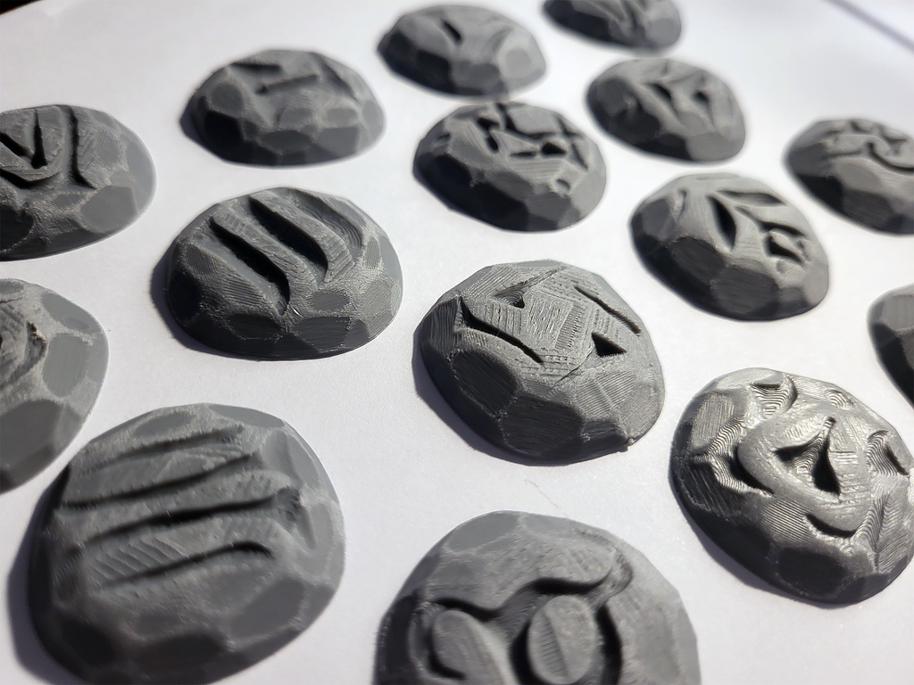 16 Stylized Rune stones