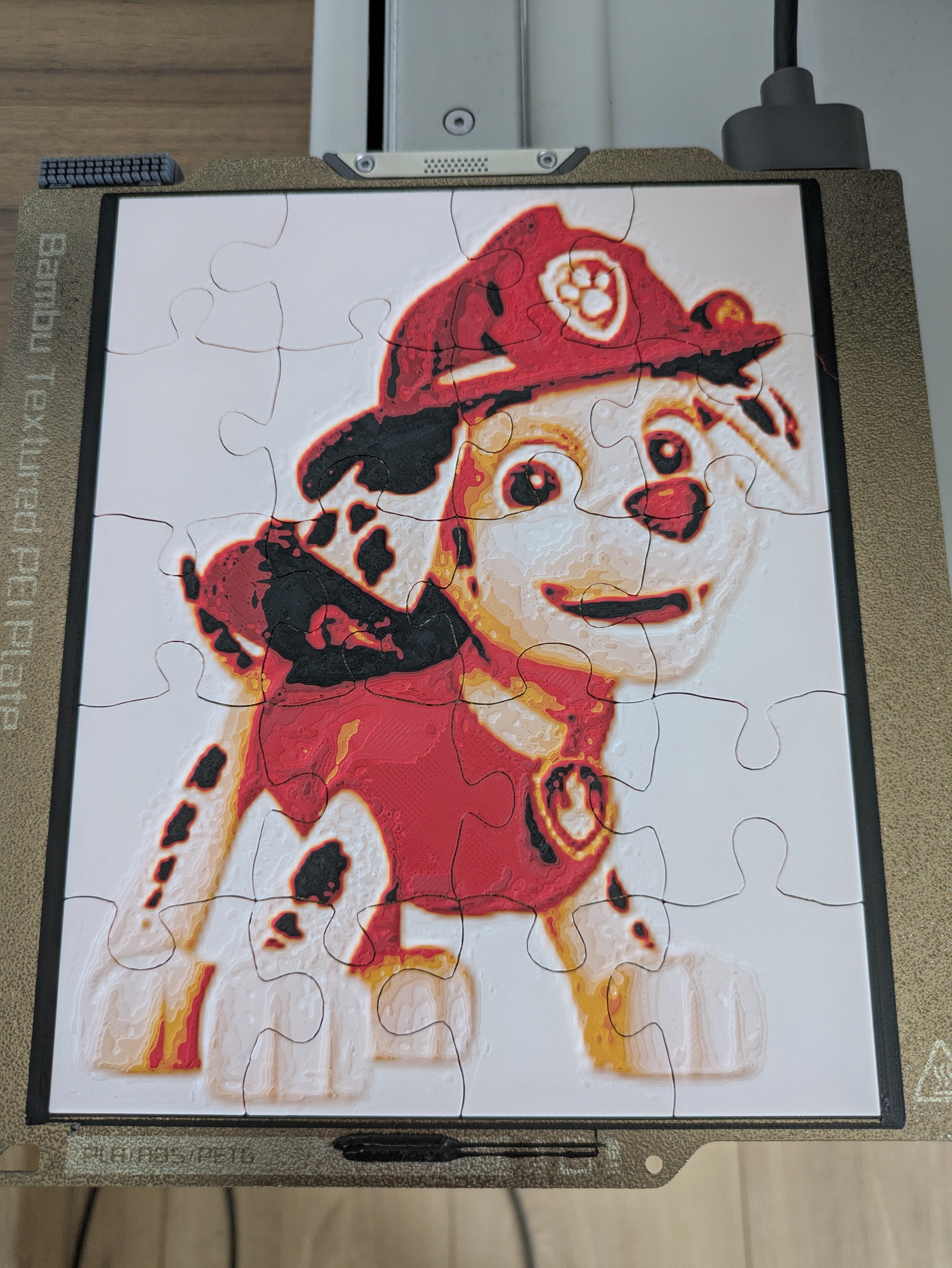 Paw patrol Marshall Hueforge puzzle (20 pieces)