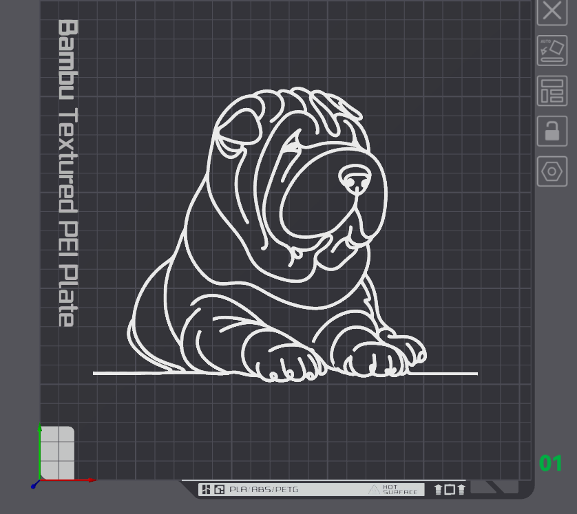 Shar Pei Dog - Wall Art