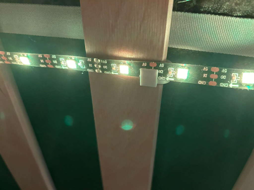 LED Strip + Bed slat hooks