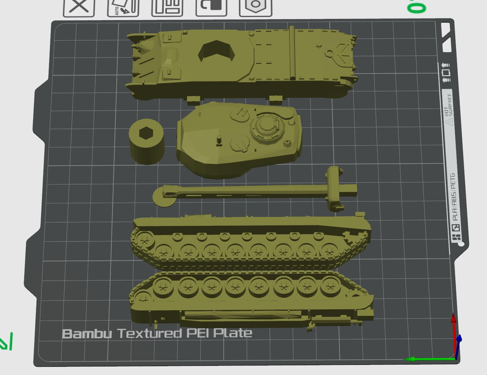 美国T34重型坦克 1比72
