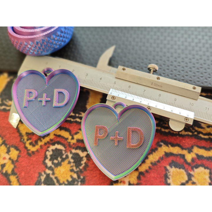 Customizable Heart Keychain