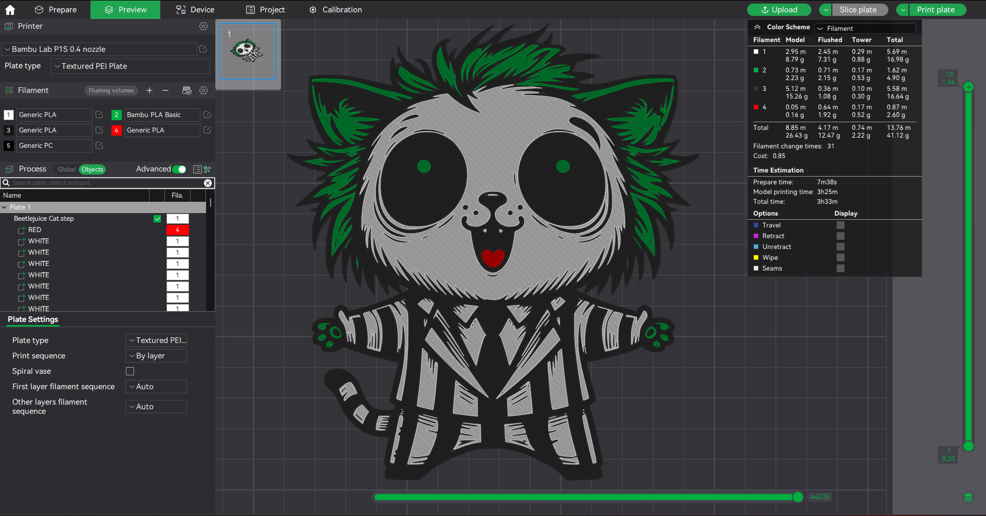 Beetlejuice Cat - User Requested
