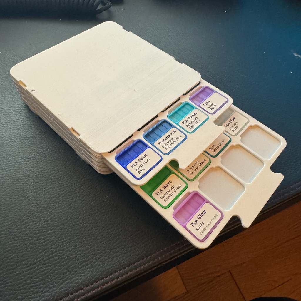 Modular Filament Swatches Case