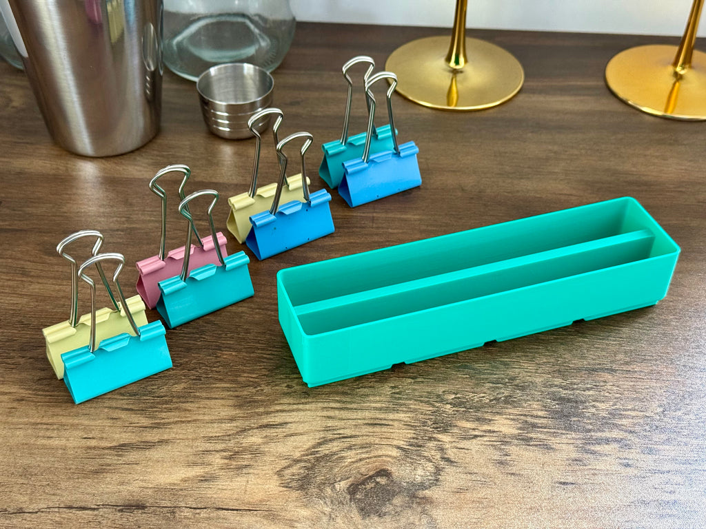 Gridfinity binder clip holder
