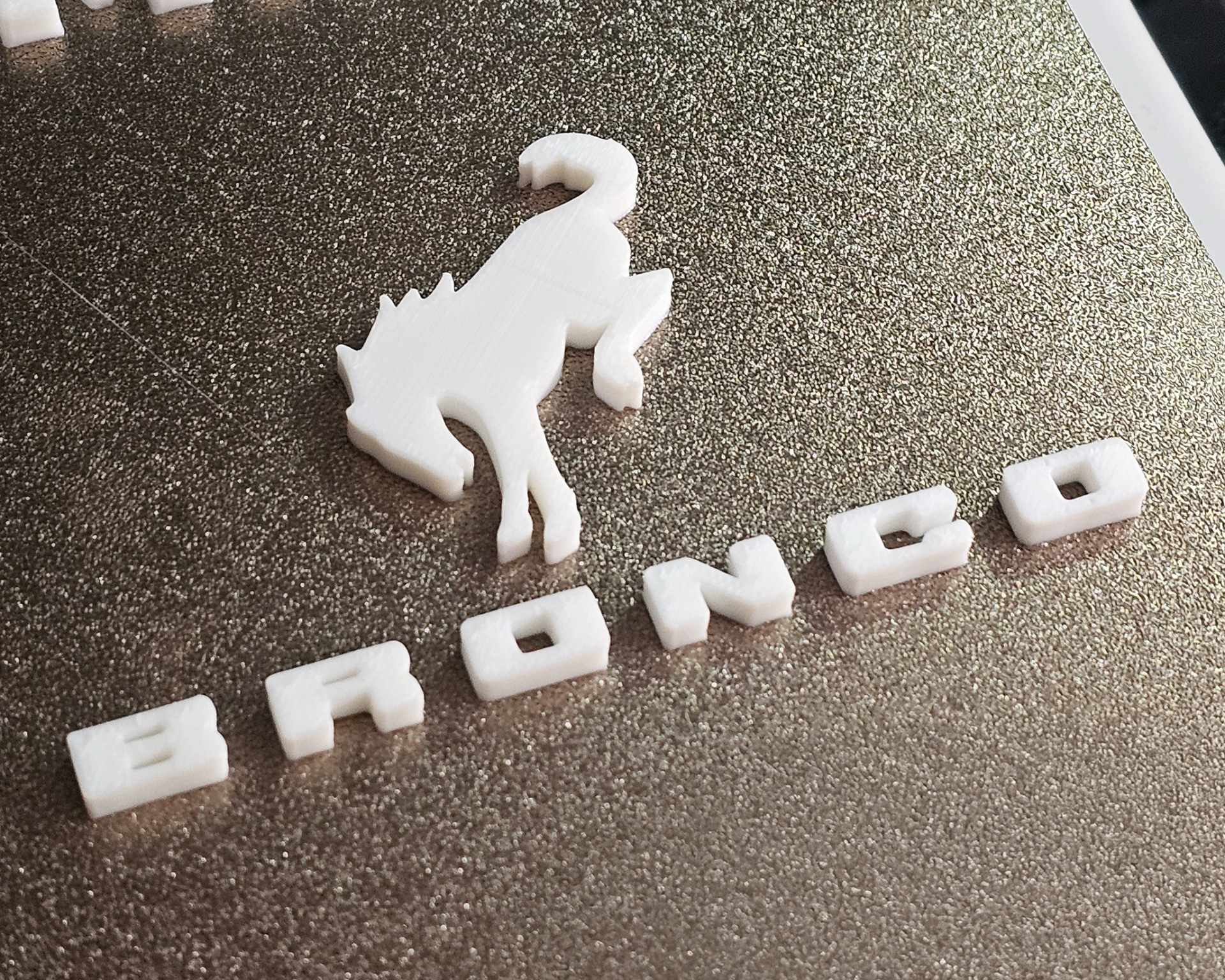 Ford Bronco Logo - 3D Printed Custom Design