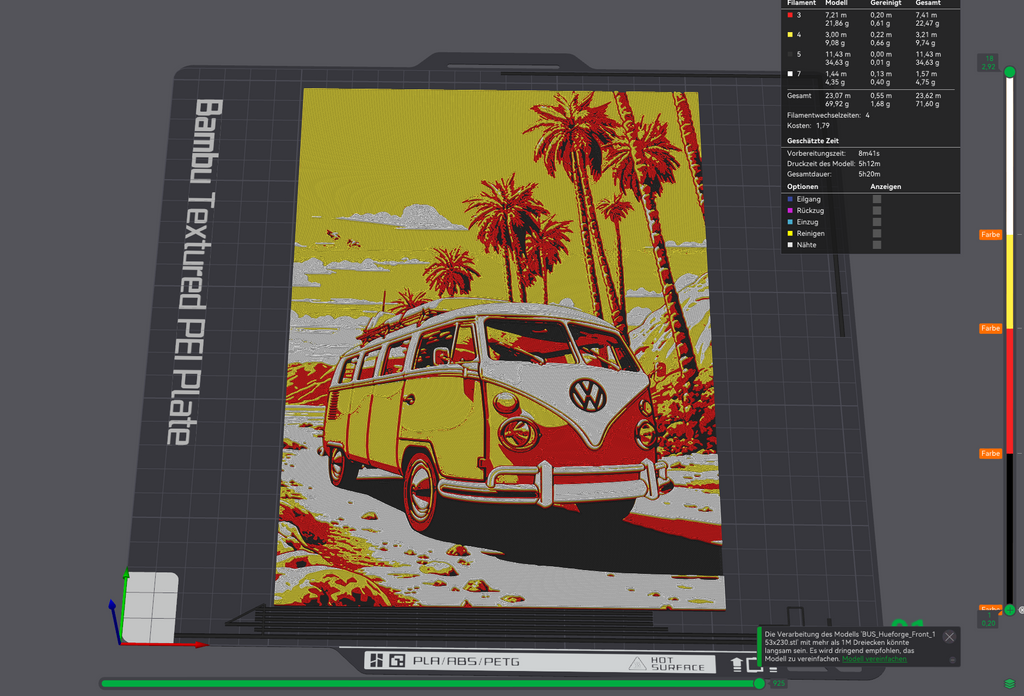 VW Bus Hueforge