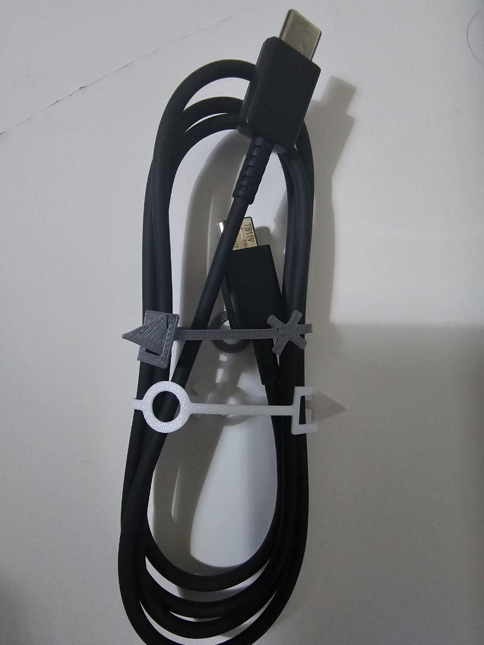 USB-C Cable Ties with PlayStation Symbols