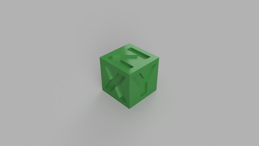Calibration cube XYZ