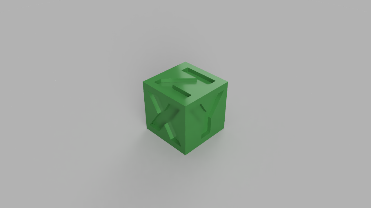 Calibration cube XYZ