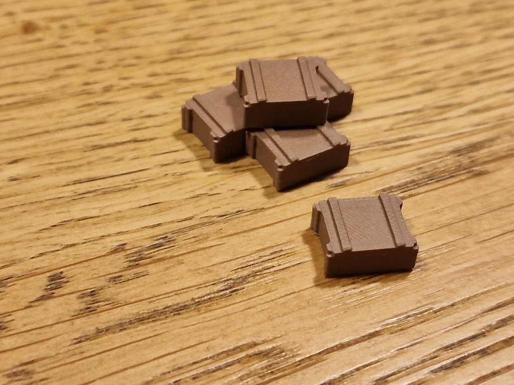 Tiny Ammo Crates for Jeep Kit Card with Trailer