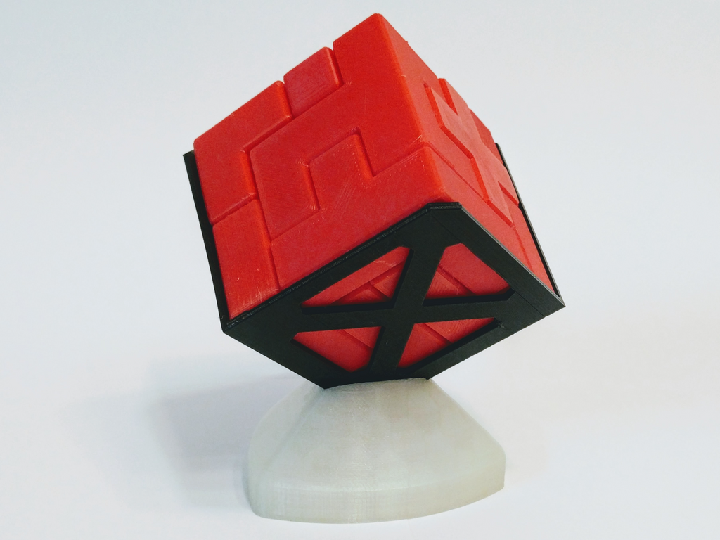 4x4 Cube Puzzle and Holder