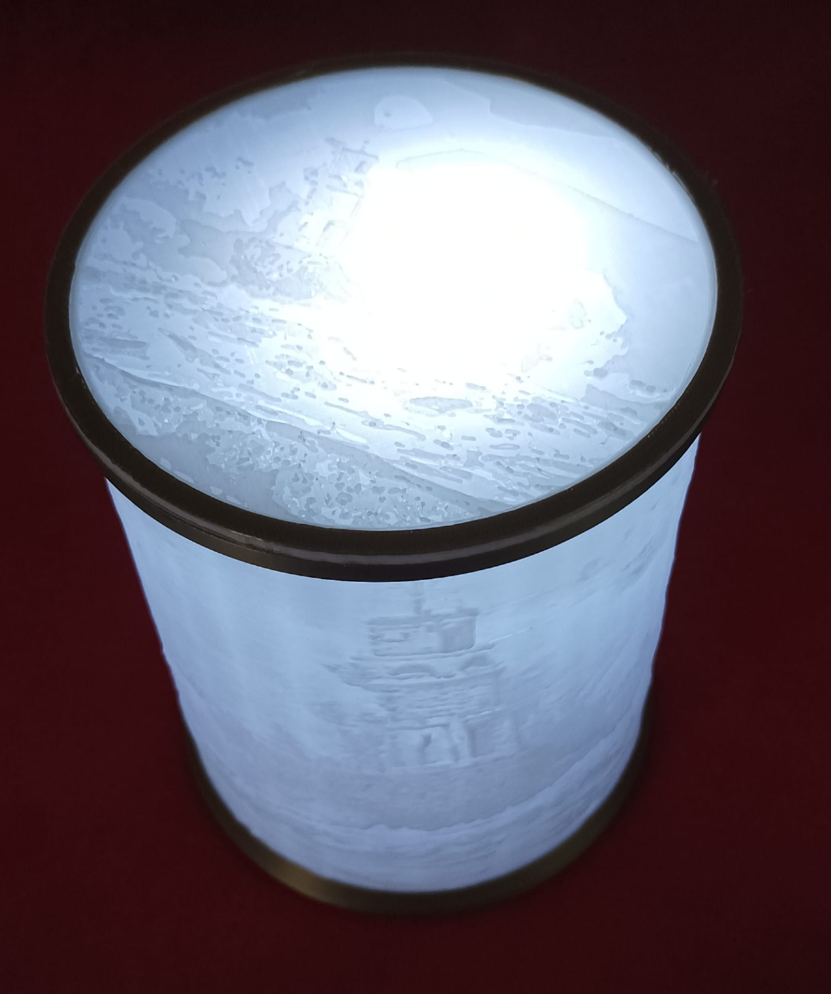 Lithophan Leuchtturm