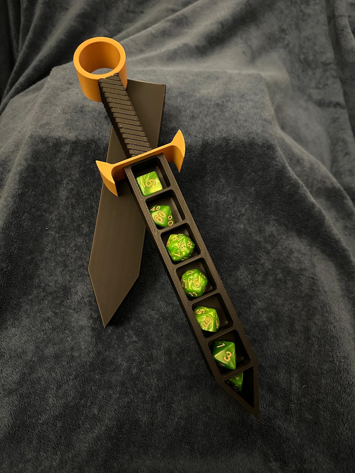 Dungeons and Dragons Dice Sword