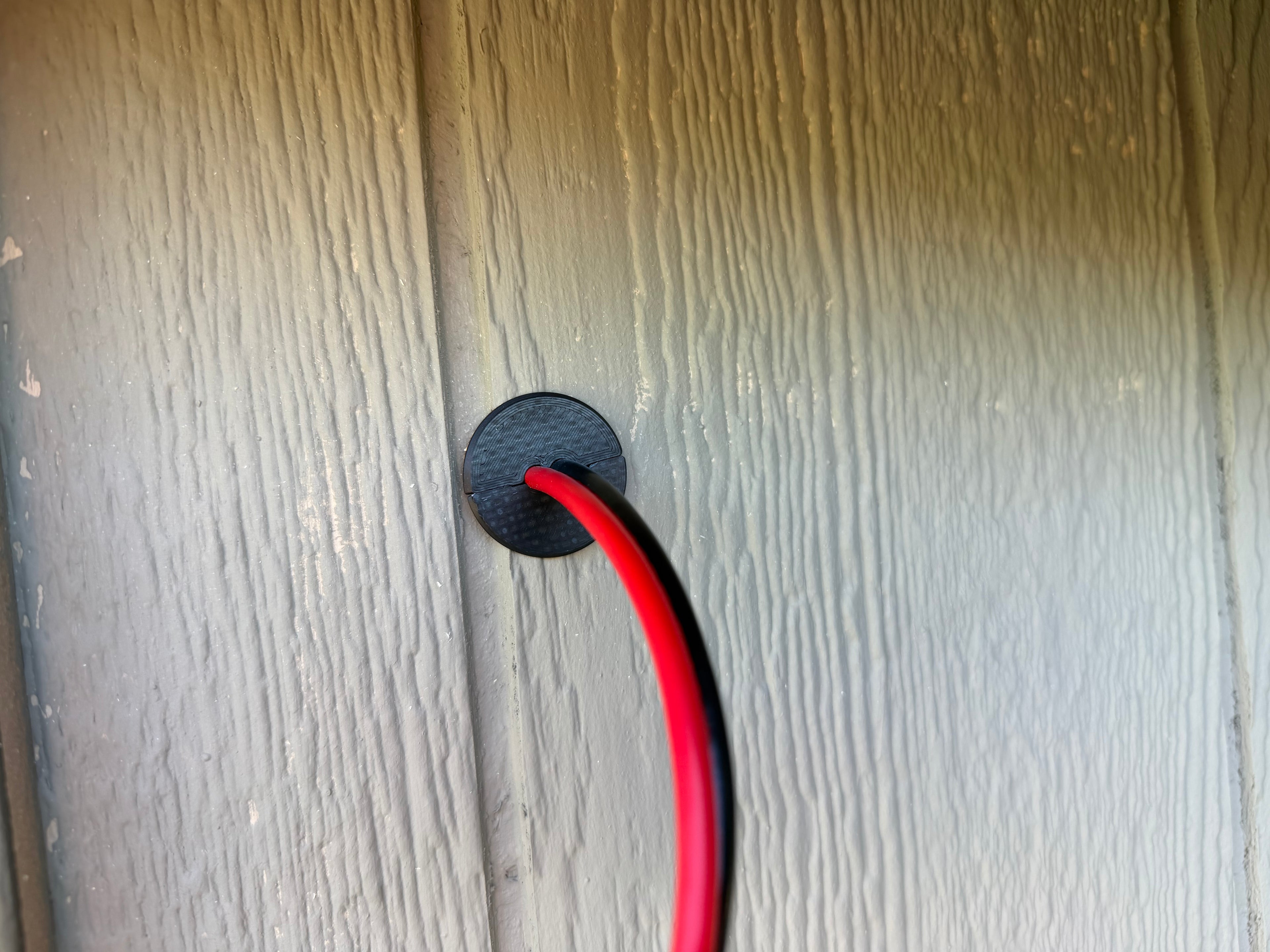 Solar Bulkhead Grommet 2x 10awg Cables