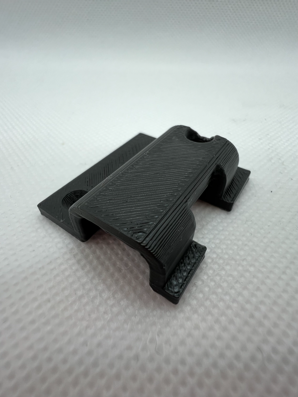 Angled USB-C desk mount bracket