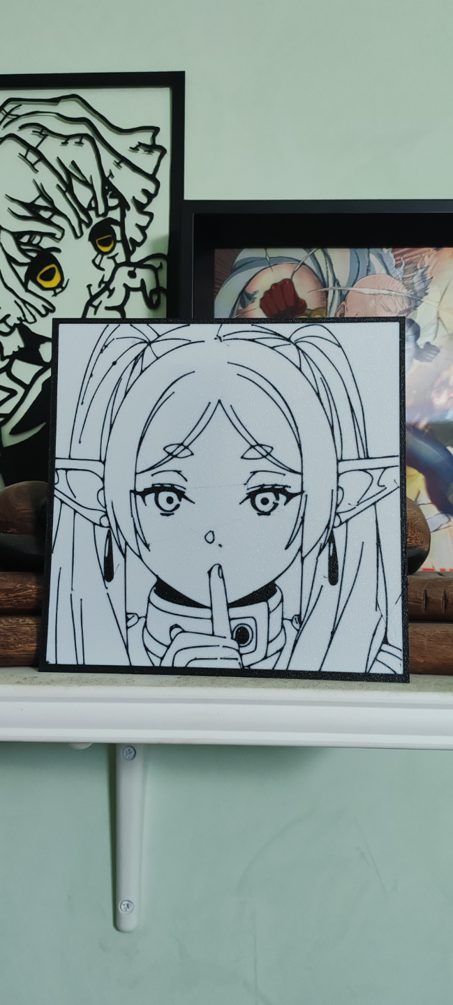 Frieren Cute 2d wall art (with and without AMS)