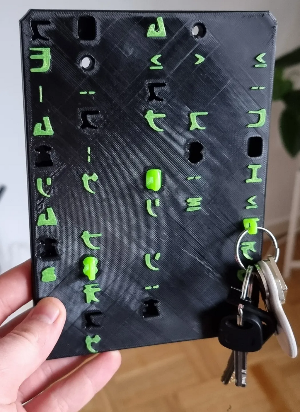 The Matrix Code Rain Key Hanger