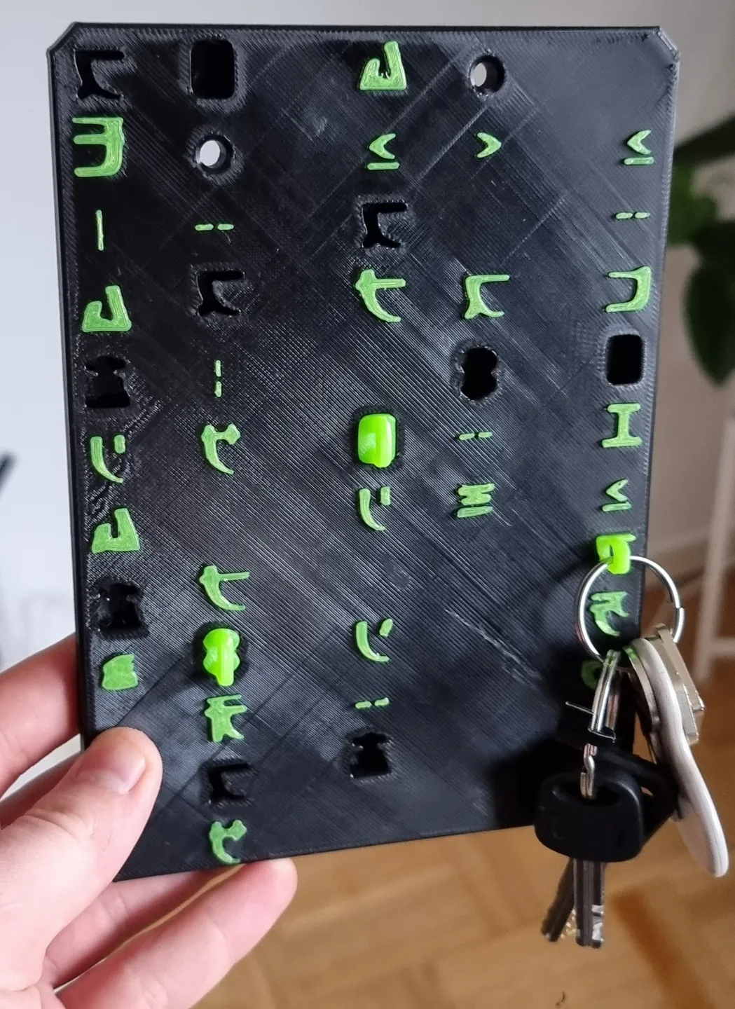 The Matrix Code Rain Key Hanger