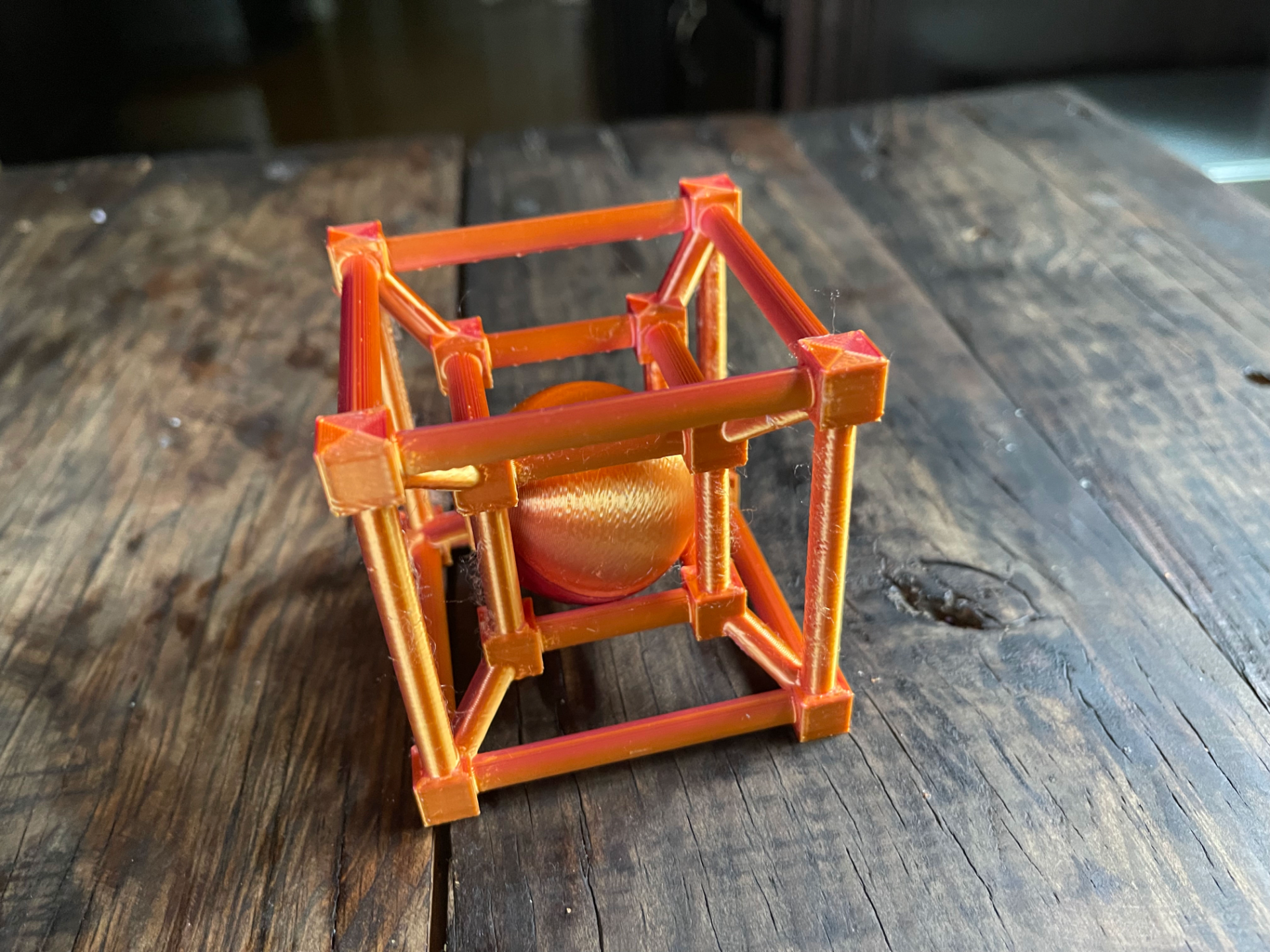 Tesseract with Sphere Entrapped