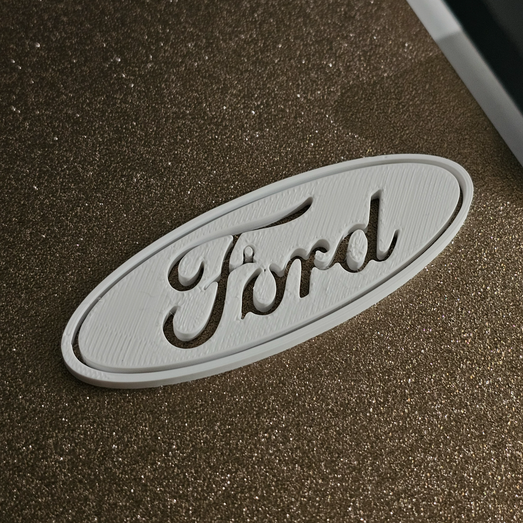 Custom 3D Printed Ford Oval Emblem Logo