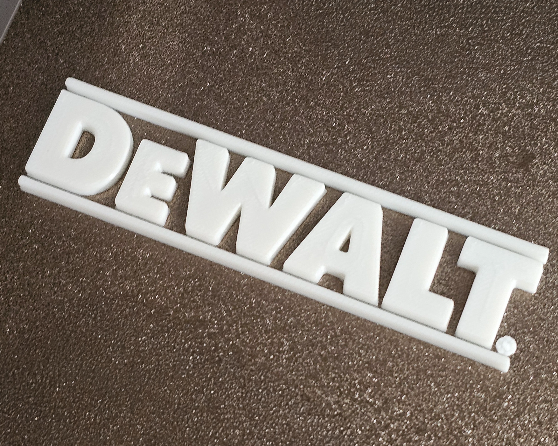 DeWalt Power Tools 3D Printed Logo