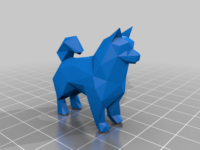 Low Poly Samoyed