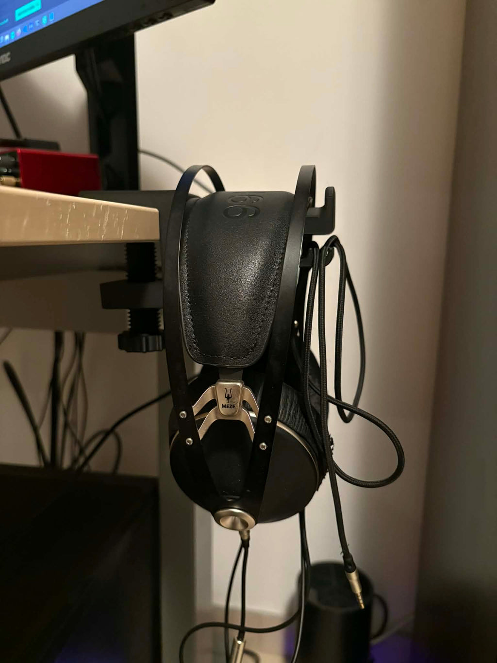 Long Desk Mount Headphone Holder