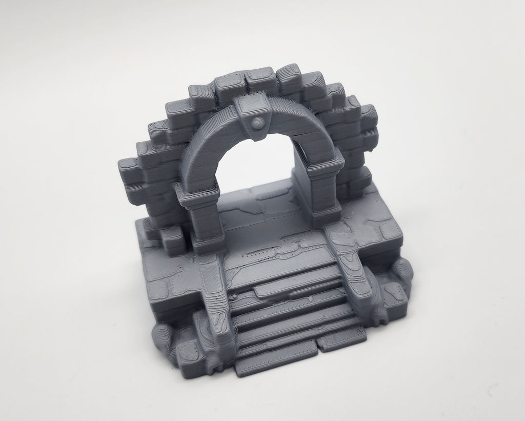 Open Stone Arch Entrance Miniature