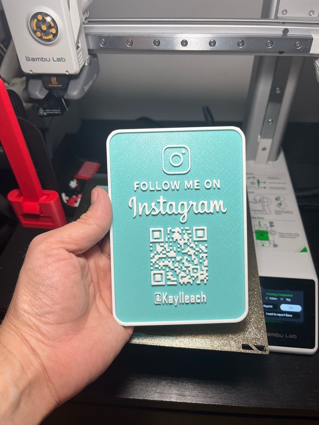 FOLLOW ME INSTAGRAM QRCODE - CUSTOMIZABLE