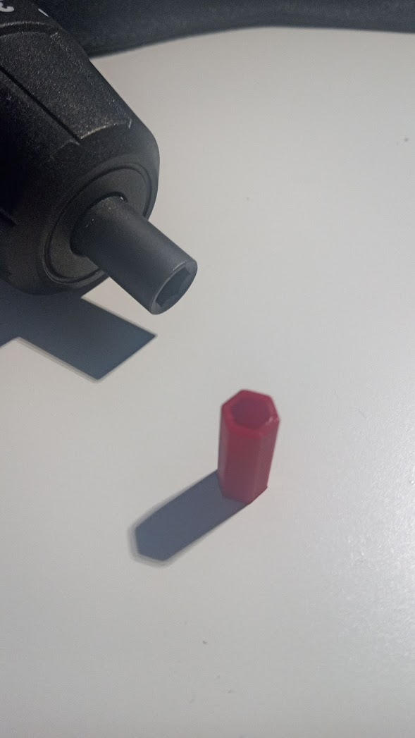 Drill pit adapter hex 6mm to 4mm