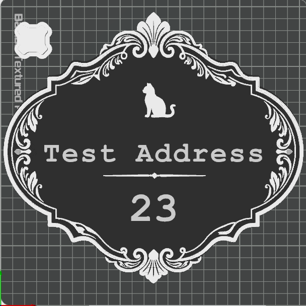 Customizable House Number Sign
