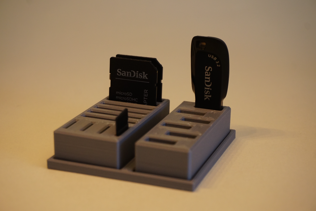 SD Card and USB Stick Holder