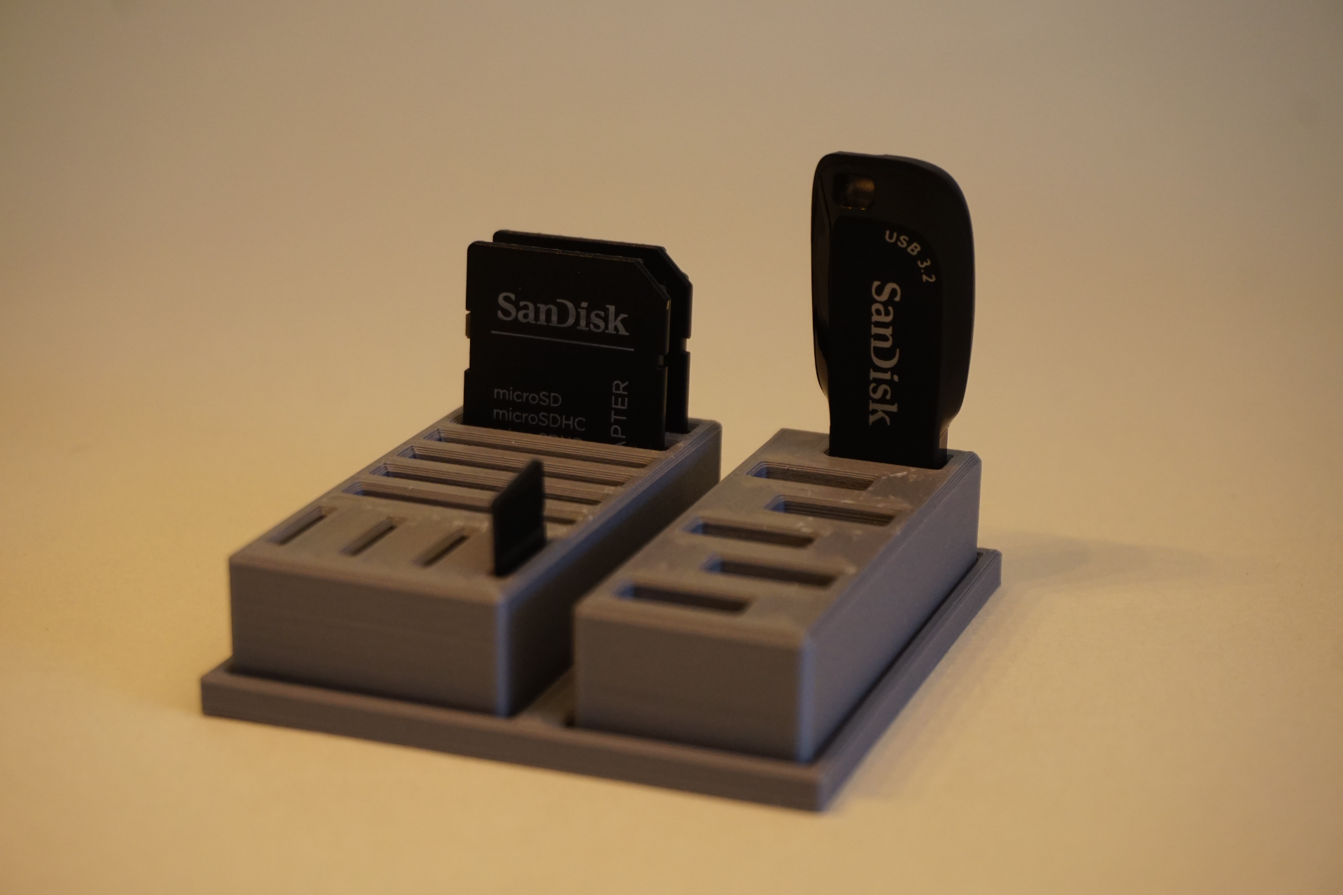 SD Card and USB Stick Holder