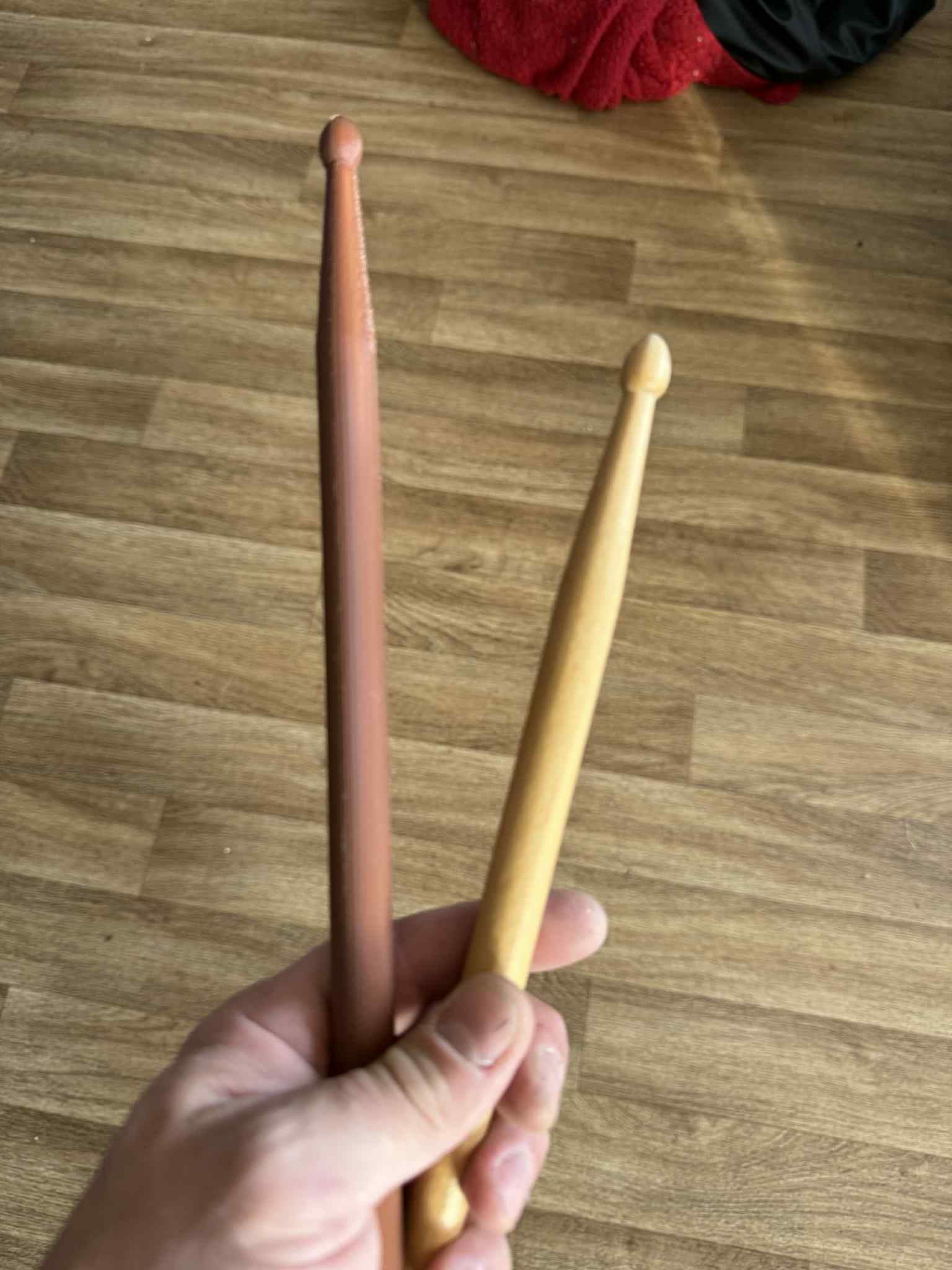 Drumsticks for the drum kit, Guitar hero