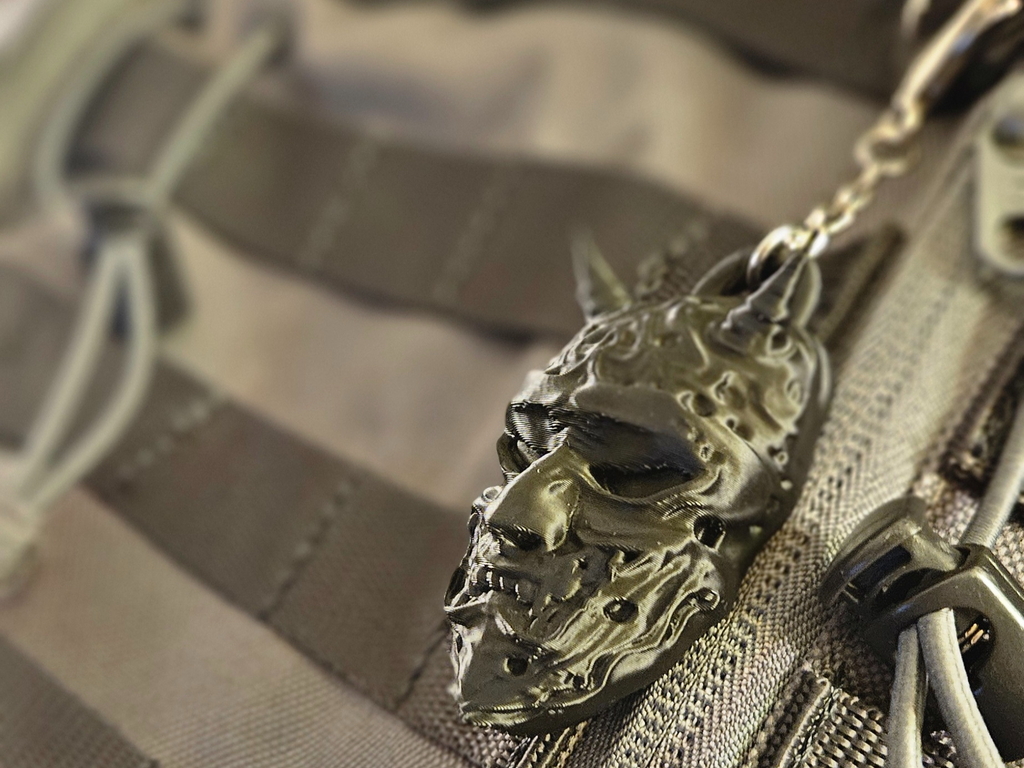 Oni Mask Keychain Charm