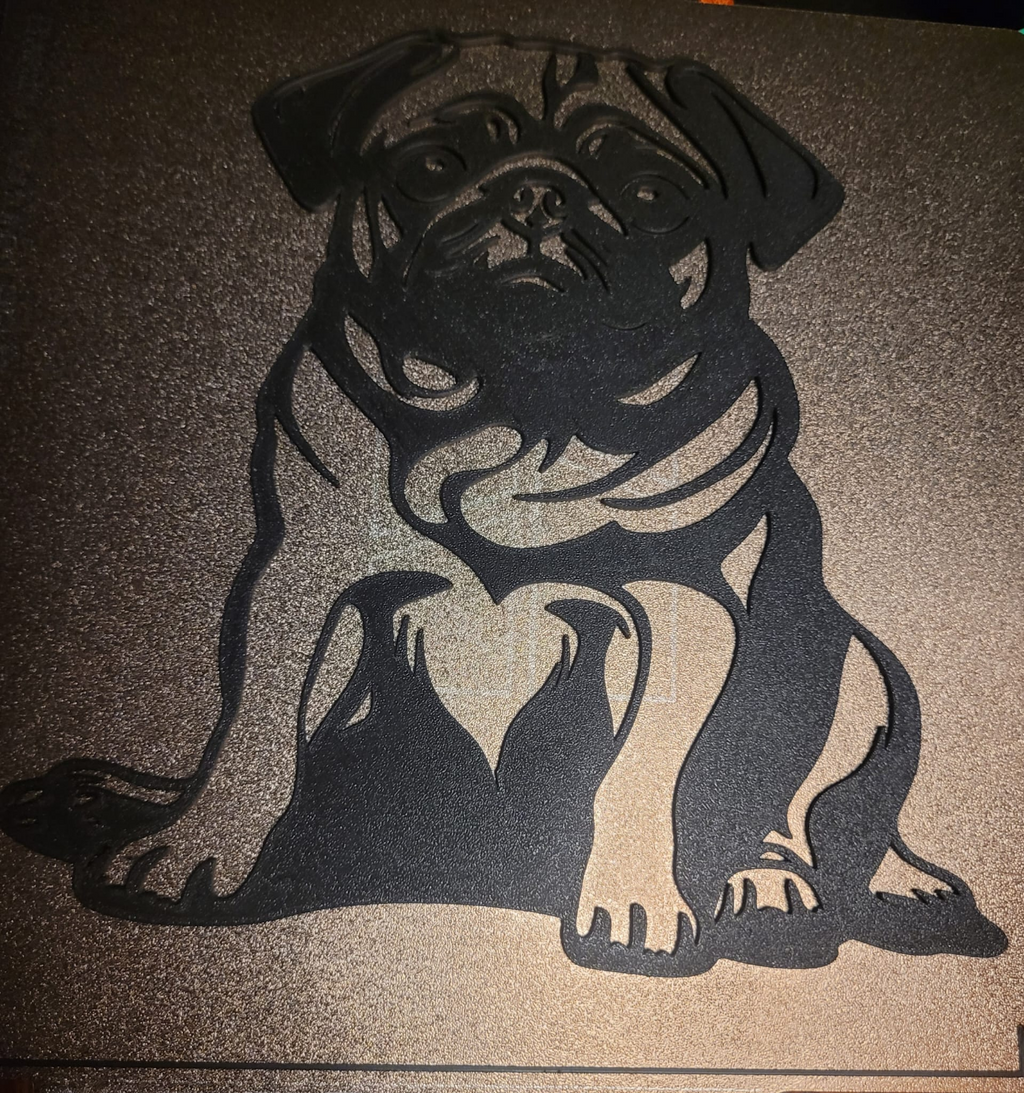 2D Pug Silhouette