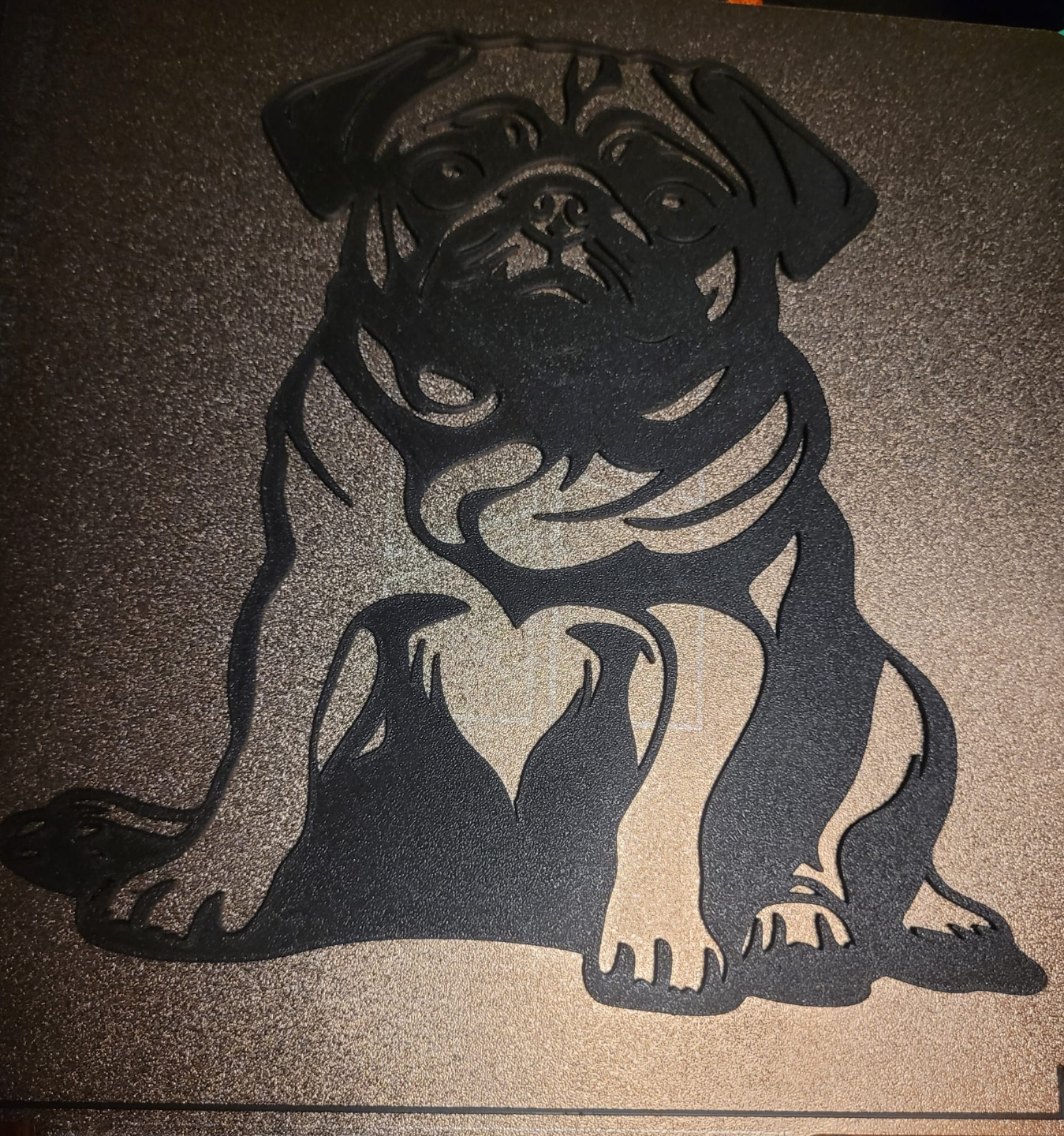 2D Pug Silhouette