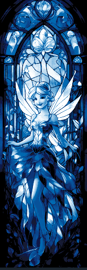 Set of 3 Bookmarks - Grand Stained Glass windows of Fantasy with Castles and Princesses