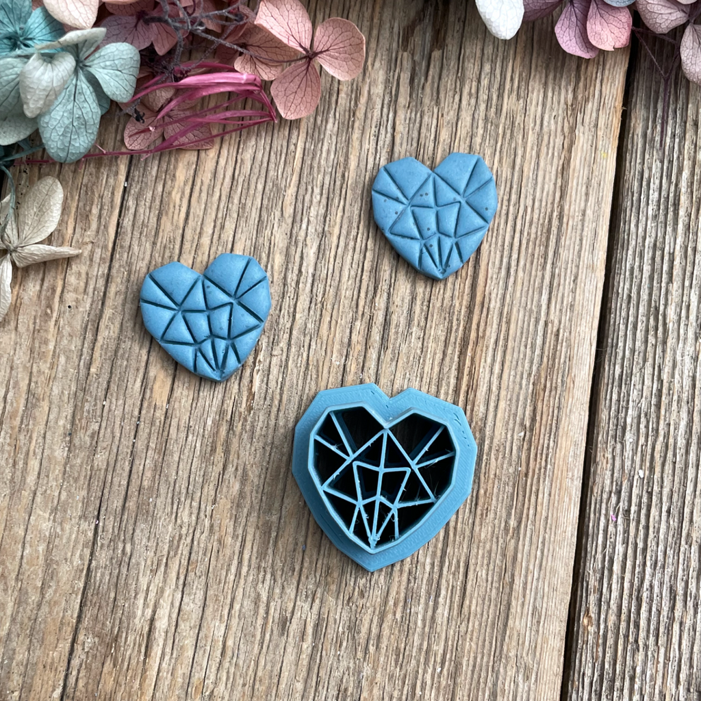 Geometric Heart Earring Cutter