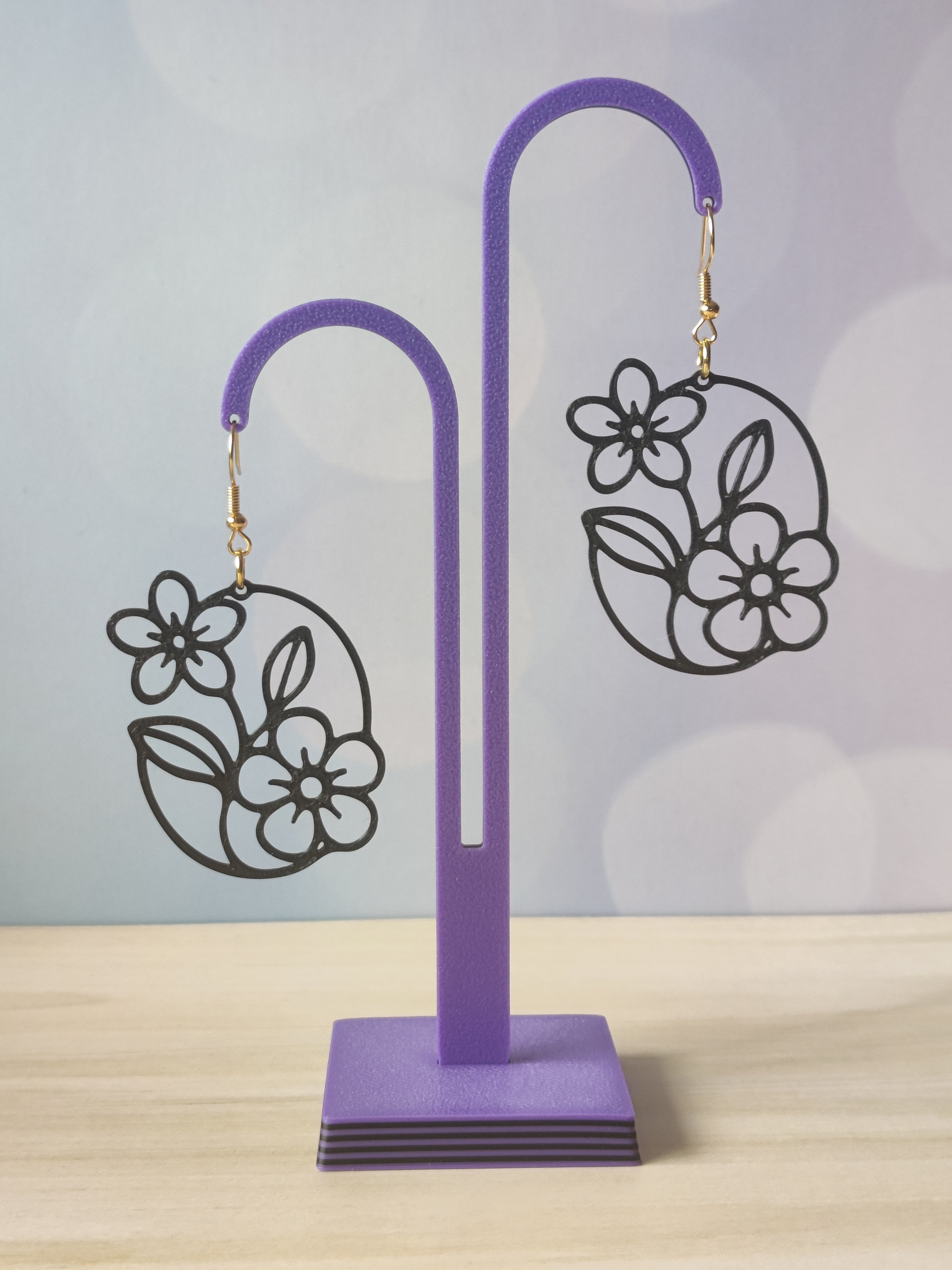 Pendientes florales