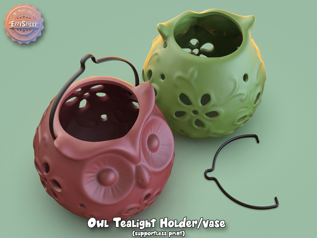 Owl tea-light holder/vase