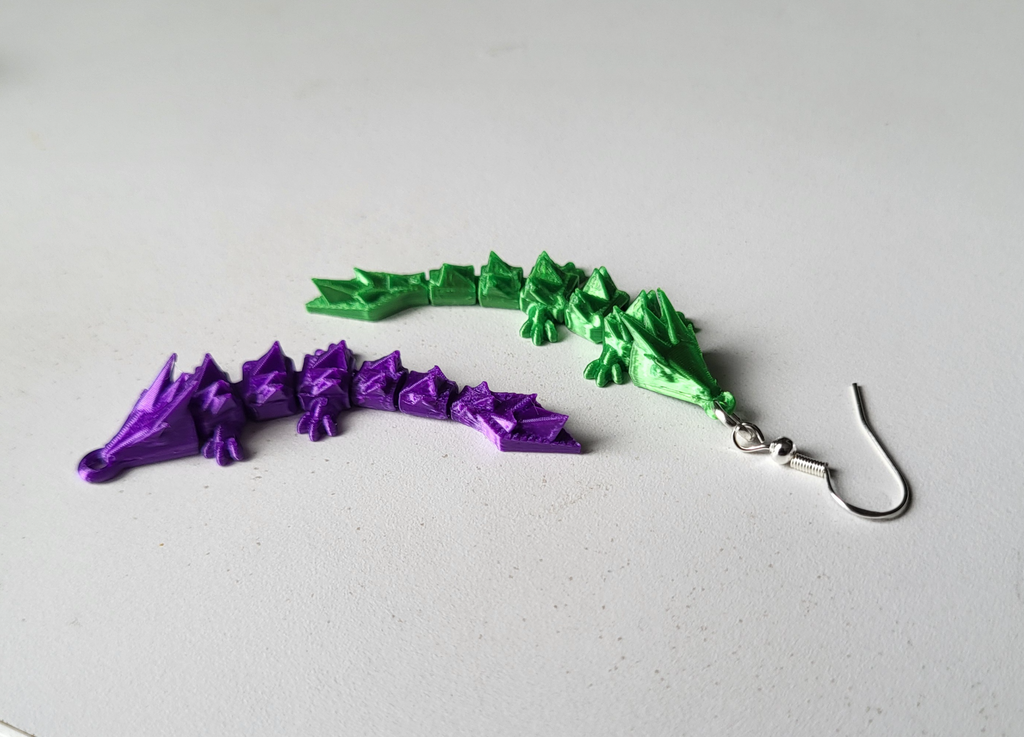 flexi dragon earrings