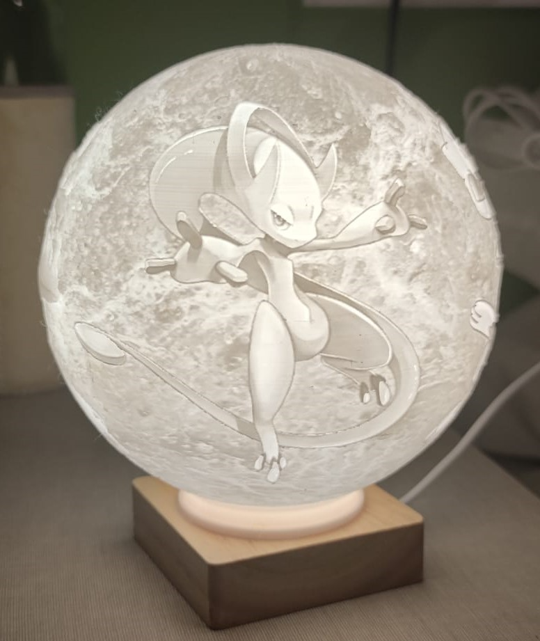 Lithophane Mewtwo