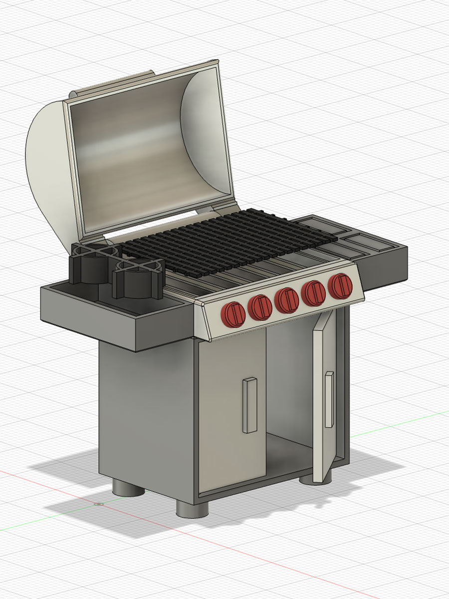 Gasgrill Grill Modell Puppenhaus