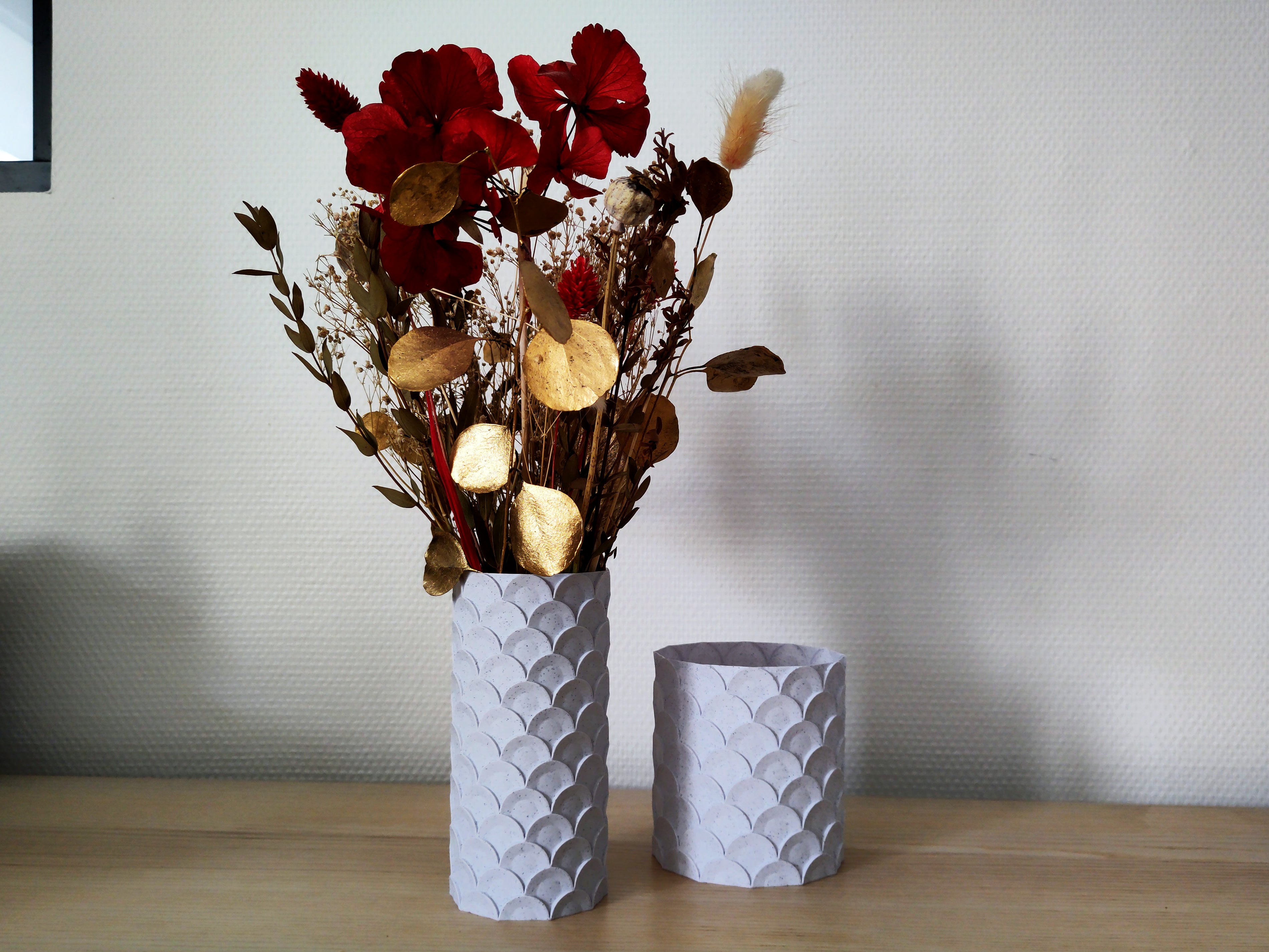 "Fishscale" Vase & Planter