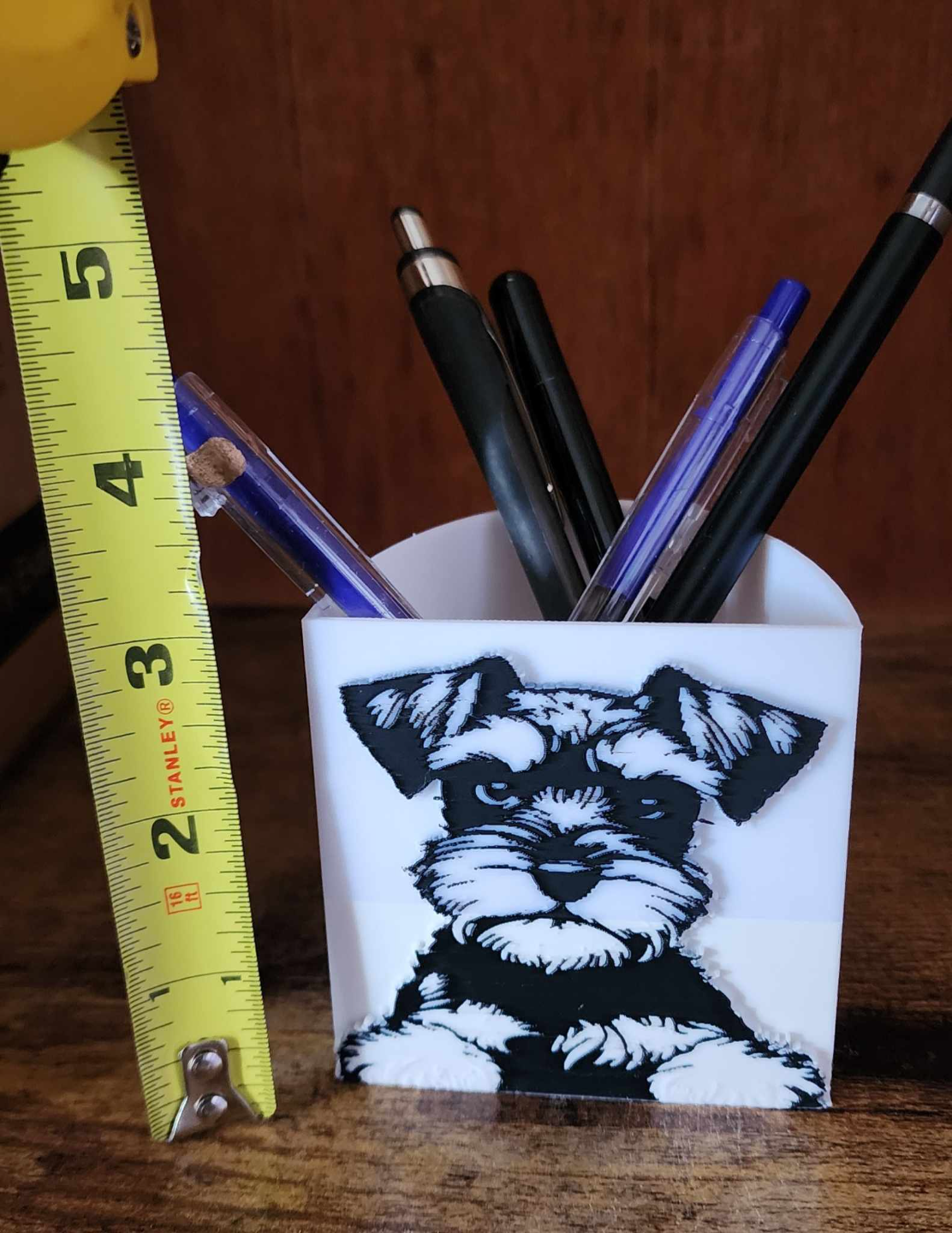Miniature Schnauzer Pencil Holder